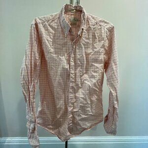 Men's JCrew casual business button down shirt checked (Medium)